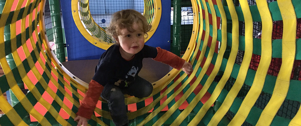 My Kid having a blast at Northern Tikes